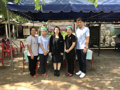 โครงการอำเภอยิ้ม ณ วัดโพธิ์ บ้านหญ้านาง ตำบลบ้านเป้า อำเภอเกษตรสมบูรณ์ จังหวัดชัยภูมิ