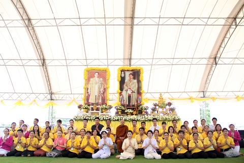 พิธีวางหมุดไม้มงคล อาคารผู้ป่วยโรคเรื้อรัง และทันตกรรม โรงพยาบาลเกษตรสมบูรณ์