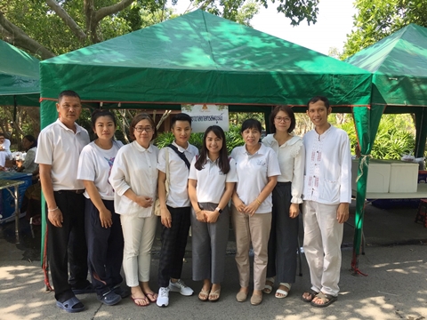 ทำบุญตักบาตรและทำโรงทานในวันคลายวันเกิดหลวงพ่อกัณหา สุขกาโม ปี 2562