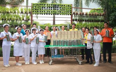 กิจกรรมมอบกล่องข้าวปิ่นโต สำหรับใส่อาหารให้หน่วยงานต่างๆ เพื่อเป็นการงดการใช้กล่องโฟมใส่อาหาร และนำกล่องข้าวปิ่นโตมาใส่อาหารแทน