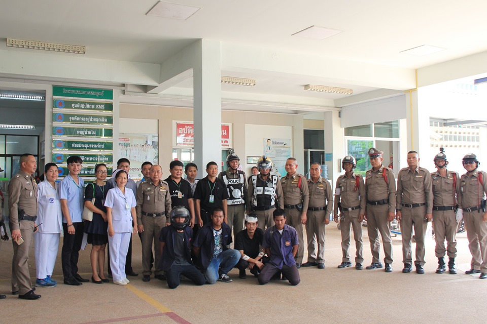 การซ้อมแผนเผชิญเหตุ กรณีเหตุทะเลาะวิวาทระหว่างผู้ป่วยหรือญาติผู้ป่วยหน้าห้องฉุกเฉิน หรือทำร้ายร่างกายบุคลากรทางการแพทย์ รวมถึงทำให้ทรัพย์สินทางราชการเสียหาย