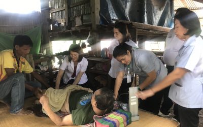 เยี่ยมและมอบของบริจาคให้แก่ผู้ป่วย ในพื้นที่หมู่ 14 ตำบลหนองโพนงาม อำเภอเกษตรสมบูรณ์