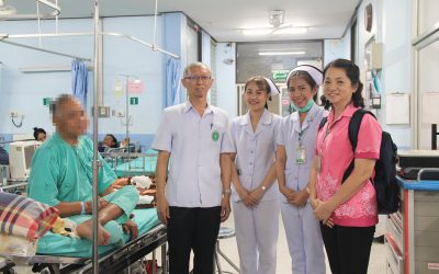 นายแพทย์ สสจ.เยี่ยมชมการก่อสร้างตึกโรคเรื้อรังและทันตกรรม โรงพยาบาลเกษตรสมบูรณ์ พร้อมทั้งติดตามการเตรียมรับกับภาวะวิกฤติน้ำ