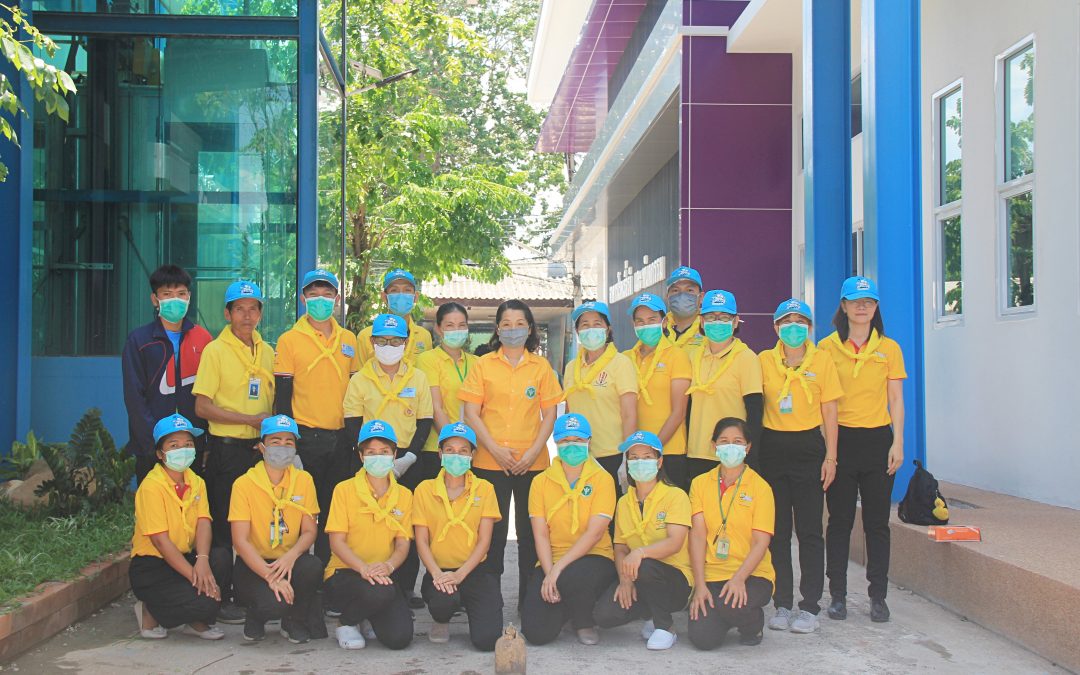 กิจกรรมจิตอาสาพัฒนาพื้นที่ โดยได้มีการปลูกไม้ดอกไม้ประดับ ณ บริเวณด้านข้างแฟลตเจ้าหน้าที่