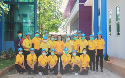 กิจกรรมจิตอาสาพัฒนาพื้นที่ โดยได้มีการปลูกไม้ดอกไม้ประดับ ณ บริเวณด้านข้างแฟลตเจ้าหน้าที่