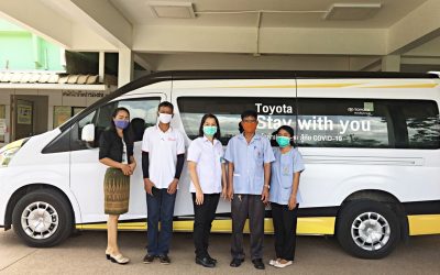 รับมอบอุปกรณ์ชุดตรวจเก็บตัวอย่างน้ำลาย